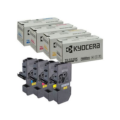 Kyocera TK-5220K/C/M/Y Toner-Set - Hochkapazität - Druckerzubehör Kyocera TK-5220K/C/M/Y Toner-Set - Hochkapazität - Druckerzubehör