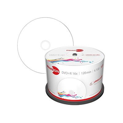 PRIMEON DVD+R 4,7 GB bedruckbar, 50 St. PRIMEON DVD+R 4,7 GB bedruckbar, 50 St.