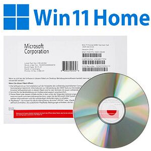 Microsoft Windows 11 Home Betriebssystem 64 bit OEM Vollversion (DVD)