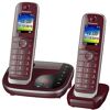 Panasonic KX-TGJ322GR Schnurloses Telefon-Set mit Anrufbeantworter weinrot