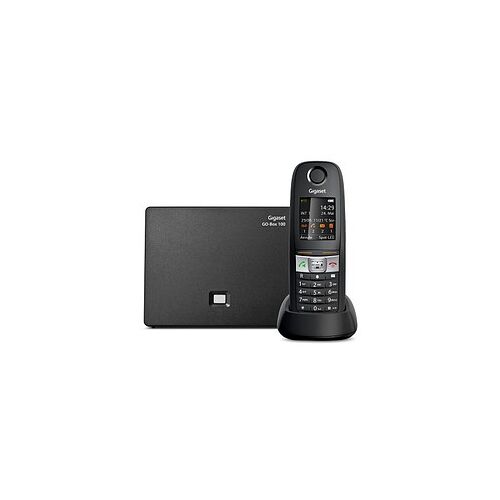 Gigaset E630A GO Schnurloses Telefon mit Anrufbeantworter schwarz