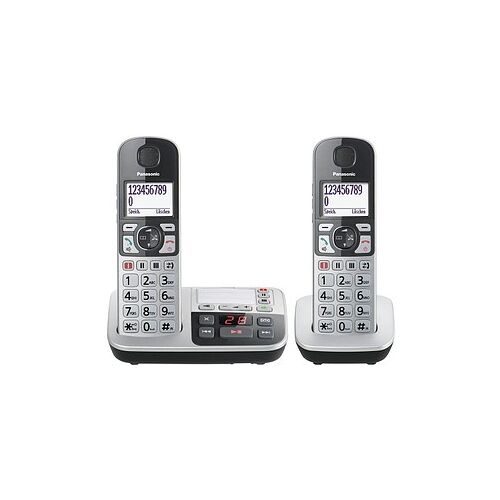 Panasonic KX-TGE522GS Schnurloses Telefon mit Anrufbeantworter silber