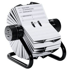 DURABLE Telefon-/Adress-Rollkartei Telindex schwarz, für 500 Adress,- Telefonkarten
