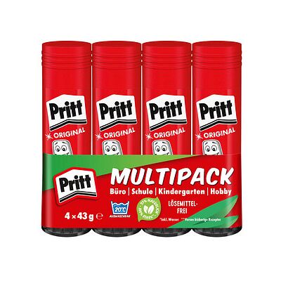 Pritt Klebestifte Multipack - Klebestifte, 4x43g, Schule & Basteln Pritt Klebestifte Multipack - Klebestifte, 4x43g, Schule & Basteln