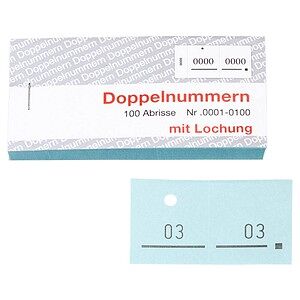 5 WOLF & APPENZELLER Doppelnummernblöcke 01-100, 101-200, 201-300, 301-400, 401-500