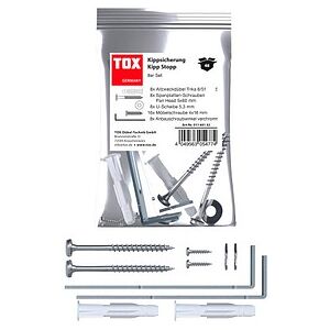 TOX Möbel-Kippsicherung-Set Kipp Stopp 8 St. - Möbelsicherung TOX Möbel-Kippsicherung-Set Kipp Stopp 8 St. - Möbelsicherung