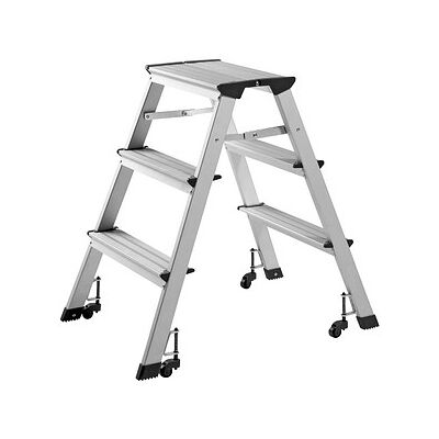 Alco Trittleiter 3 Stufen - Leichtes Aluminium - 62cm Höhe Alco Trittleiter 3 Stufen - Leichtes Aluminium - 62cm Höhe