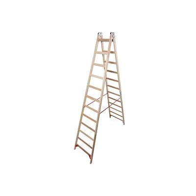 KRAUSE Holz-Sprossen-Doppelleiter - STABILO 2x12 Leiter KRAUSE Holz-Sprossen-Doppelleiter - STABILO 2x12 Leiter