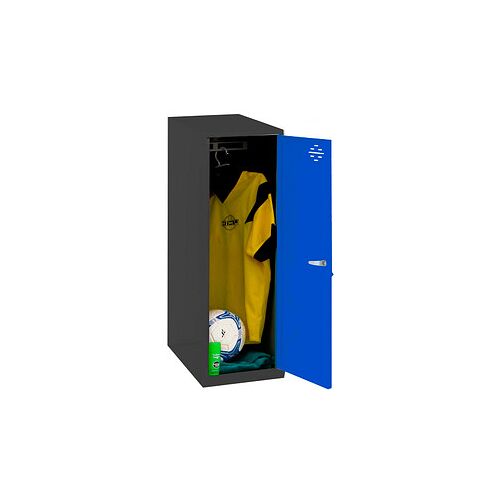 Simonrack Spind SIMONLOCKER DISM SINGLE anthrazit, blau 8425437116568, 1 Schließfach 30,0 x 50,0 x 91,5 cm