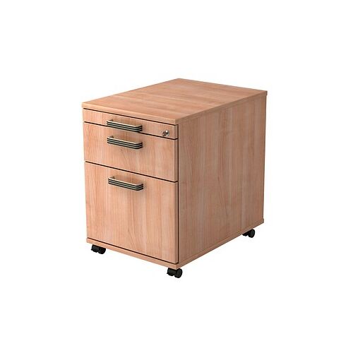 HAMMERBACHER Haziender Rollcontainer nussbaum 3 Auszüge 42,8 x 58,0 x 59,0 cm