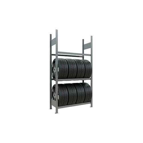 SCHULTE Reifenregal 20770 silber 110,0 x 40,0 x 200,0 cm