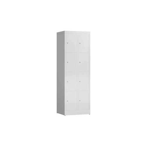 ClassiX Schließfachschrank lichtgrau X-520420, 8 Schließfächer 59,0 x 50,0 x 180,0 cm