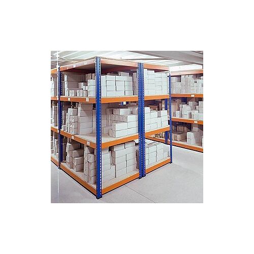 SCHULTE Schwerlast-Weitspannregal 18292-N blau 214,6 x 77,3 x 243,8 cm