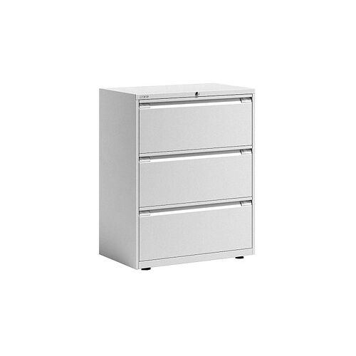 BISLEY Essentials Hängeregistraturschrank verkehrsweiß 3 Schubladen 80,0 x 47,0 x 100,0 cm, 1 St.