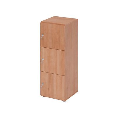 HAMMERBACHER Schließfachschrank Nussbaum - 3 Fächer HAMMERBACHER Schließfachschrank Nussbaum - 3 Fächer