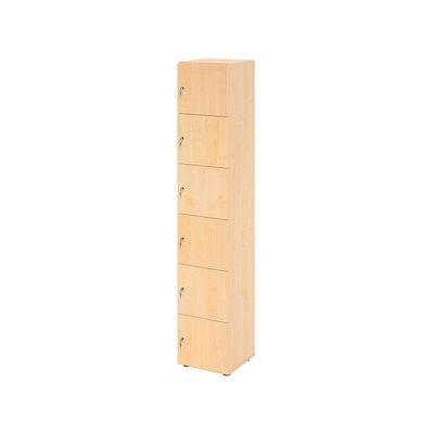 Hammerbacher Schließfach - 6 Fächer, Ahorn - Schrank Hammerbacher Schließfach - 6 Fächer, Ahorn - Schrank
