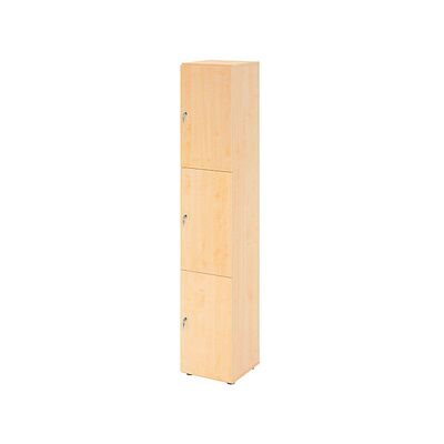 HAMMERBACHER Schließfachschrank ahorn V264L3/3/3/DS - 3 abschließbare Fächer HAMMERBACHER Schließfachschrank ahorn V264L3/3/3/DS - 3 abschließbare Fächer
