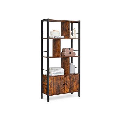 VASAGLE Bücherregal braun, schwarz 74,0 x 30,0 x 154,5 cm, 1 St. VASAGLE Bücherregal braun, schwarz 74,0 x 30,0 x 154,5 cm, 1 St.