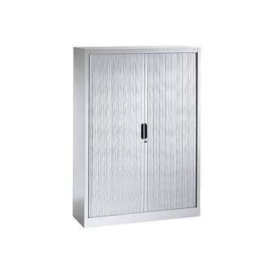 C+P Schrank mit Rollladentür - Hellgrau - 3 Regale - 1660 x 1200 x 420 mm C+P Schrank mit Rollladentür - Hellgrau - 3 Regale - 1660 x 1200 x 420 mm