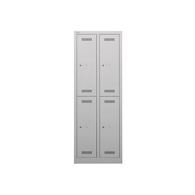 BISLEY Spind MonoBloc ML06D2 - 4 Fächer, Belüftet, Stahl BISLEY Spind MonoBloc ML06D2 - 4 Fächer, Belüftet, Stahl