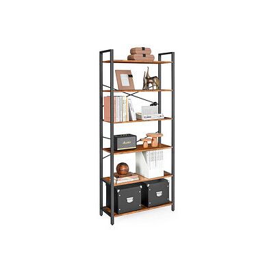 VASAGLE Bücherregal braun, schwarz 80,0 x 30,0 x 186,0 cm, 1 St. VASAGLE Bücherregal braun, schwarz 80,0 x 30,0 x 186,0 cm, 1 St.