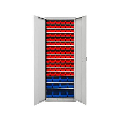 ADB Stahlschrank 40833 lichtgrau - Stauraum, abschließbar, 15 Böden ADB Stahlschrank 40833 lichtgrau - Stauraum, abschließbar, 15 Böden