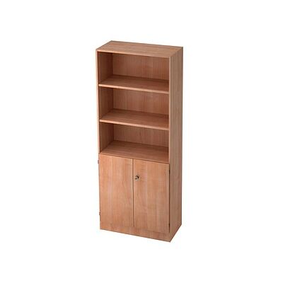 HAMMERBACHER Schrank Nussbaum - Verstellbare Fachböden, Abschließbar - Büromöbel HAMMERBACHER Schrank Nussbaum - Verstellbare Fachböden, Abschließbar - Büromöbel