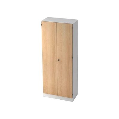 HAMMERBACHER Weiß Eiche Aktenschrank - 4 Fachböden - 80cm HAMMERBACHER Weiß Eiche Aktenschrank - 4 Fachböden - 80cm