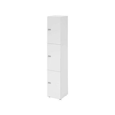 HAMMERBACHER Schließfachschrank weiß V264L3/W/W/ZS - 3 Fächer 40x42x216cm HAMMERBACHER Schließfachschrank weiß V264L3/W/W/ZS - 3 Fächer 40x42x216cm