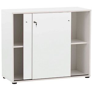 MÖBELPARTNER Schiebetürenschrank 400, 701763 weiß 1 Fachboden 100,1 x 41,0 x 83,6 cm