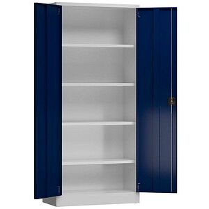 ClassiX Stahlschrank X-530331 Enzianblau Lichtgrau
