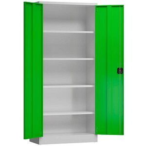 ClassiX Stahlschrank X-530335 Lichtgrau/Gelbgrün