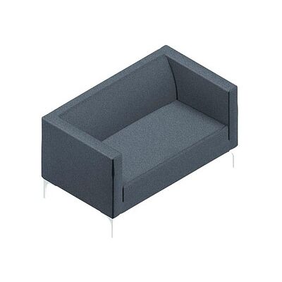 Quadrifoglio 2-Sitzer Sofa Arte grau weiß Stoff - Sofa Quadrifoglio 2-Sitzer Sofa Arte grau weiß Stoff - Sofa