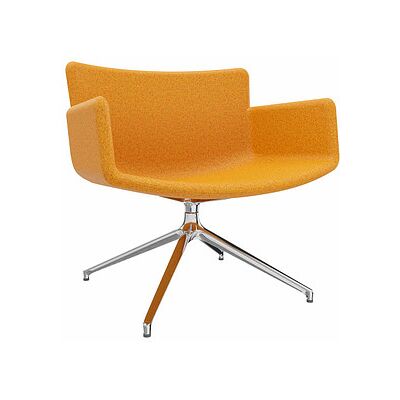 Fm Sessel LODUS Orange Chrom Stoff - Warteraum Fm Sessel LODUS Orange Chrom Stoff - Warteraum