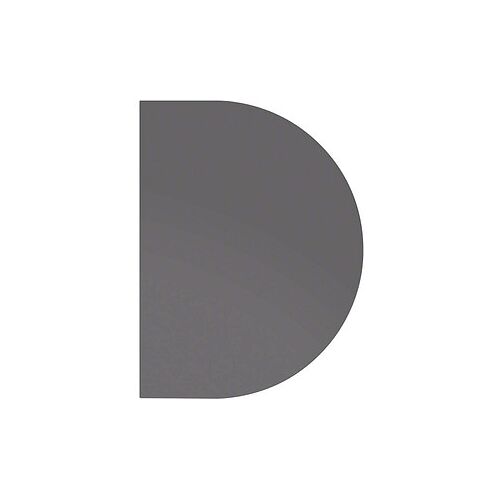 HAMMERBACHER Verbindungsplatte KA60 grafit, halbrund 60,0 x 80,0 x 2,5 cm