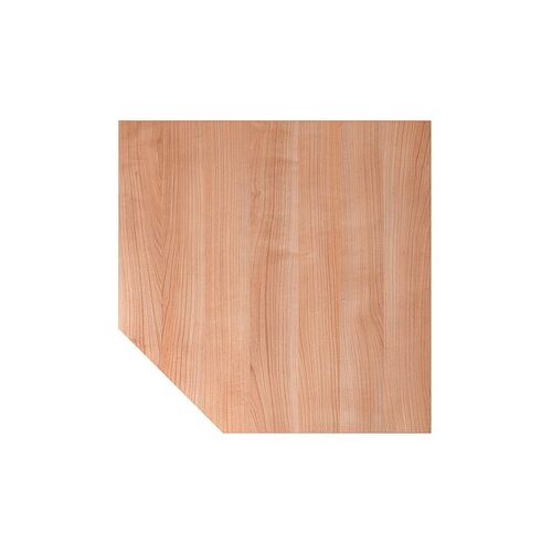 HAMMERBACHER Verbindungsplatte höhenverstellbar VLT12 nussbaum, silber Trapezform 120,0 x 80,0 x 65,5 - 82,5 cm