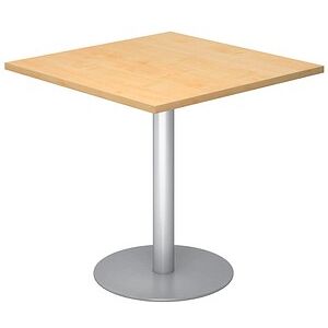 Kaiserkraft Konferenztisch - 80x80cm, Weiß, Stahlrahmen Kaiserkraft Konferenztisch - 80x80cm, Weiß, Stahlrahmen
