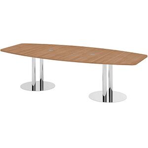 Hammerbacher Nussbaum Konferenztisch KT28S - Meeting & Präsentation Hammerbacher Nussbaum Konferenztisch KT28S - Meeting & Präsentation