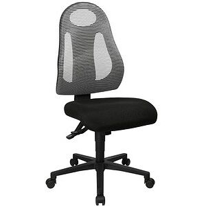Topstar Bürostuhl Free Art, FR100 G208 Stoff grau, Gestell schwarz Topstar Bürostuhl Free Art, FR100 G208 Stoff grau, Gestell schwarz