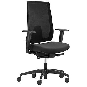 Dauphin Bürostuhl Indeed mesh SLP, ID 7056_SLPP1 Stoff schwarz, Gestell schwarz Dauphin Bürostuhl Indeed mesh SLP, ID 7056_SLPP1 Stoff schwarz, Gestell schwarz