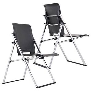 Rocada Bürostuhl / 2 Klappstühle RD-992 schwarz Kunststoff Rocada Bürostuhl / 2 Klappstühle RD-992 schwarz Kunststoff