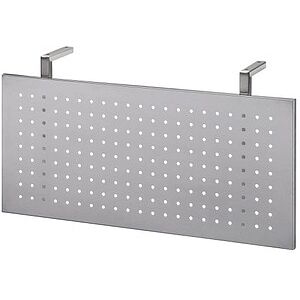 Kaiserkraft Bürotrennwand - Perforiertes Aluminiumblech, 800mm, Hellblau Kaiserkraft Bürotrennwand - Perforiertes Aluminiumblech, 800mm, Hellblau