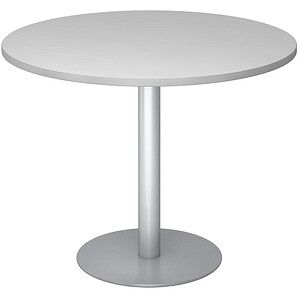 Kaiserkraft Konferenztisch - Ø 1000 mm, 755 mm, Hellgrau Kaiserkraft Konferenztisch - Ø 1000 mm, 755 mm, Hellgrau