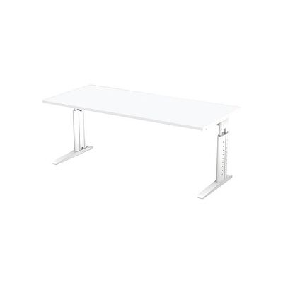 HAMMERBACHER US19 Höhenverstellbarer Schreibtisch - 180x80cm Weiß HAMMERBACHER US19 Höhenverstellbarer Schreibtisch - 180x80cm Weiß