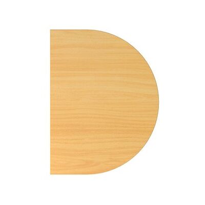 HAMMERBACHER Höhenverstellbarer Anbautisch - Halbrund - 60x80 cm HAMMERBACHER Höhenverstellbarer Anbautisch - Halbrund - 60x80 cm