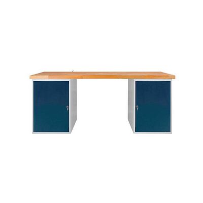 ADB Werkbank lichtgrau, anthrazitgrau 200 x 75 x 85 cm - Werkbank ADB Werkbank lichtgrau, anthrazitgrau 200 x 75 x 85 cm - Werkbank