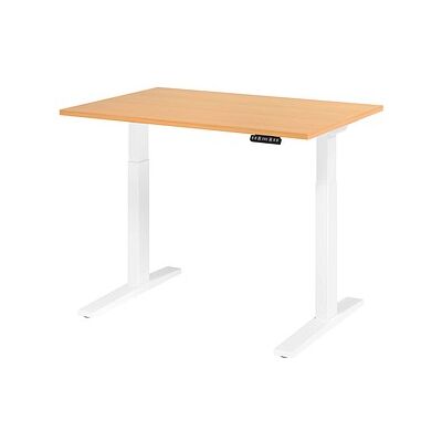 HAMMERBACHER Elektrischer Höhenverstellbarer Schreibtisch - Buche, C-Fuß, 120x80 cm HAMMERBACHER Elektrischer Höhenverstellbarer Schreibtisch - Buche, C-Fuß, 120x80 cm