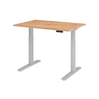 HAMMERBACHER Modell XMKA12 Höhenverstellbarer Schreibtisch - Asteiche, C-Fuß, 120x80 cm HAMMERBACHER Modell XMKA12 Höhenverstellbarer Schreibtisch - Asteiche, C-Fuß, 120x80 cm