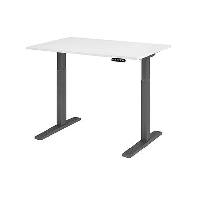 HAMMERBACHER Elektrisch höhenverstellbarer Schreibtisch - Weiß, 120x80cm HAMMERBACHER Elektrisch höhenverstellbarer Schreibtisch - Weiß, 120x80cm