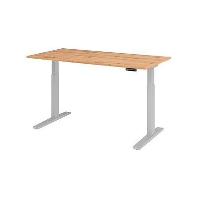 Hammerbacher XMKA16 Elektrischer Steh-Schreibtisch - Asteiche - Silber C-Fuß Hammerbacher XMKA16 Elektrischer Steh-Schreibtisch - Asteiche - Silber C-Fuß